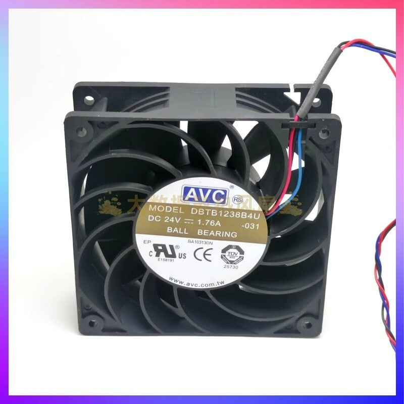 AVC DBTB1238B4U DC24V 1.76A 12038 3-Wire Inverter Cooling Fan