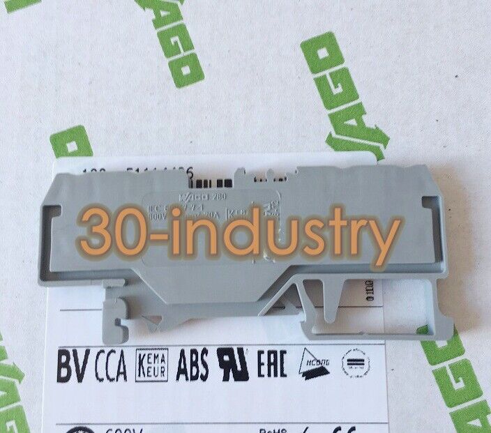 100 Pack of 280-833 4-Wire Through Clamp Terminal Block Connectors - MODCON CONTROLS