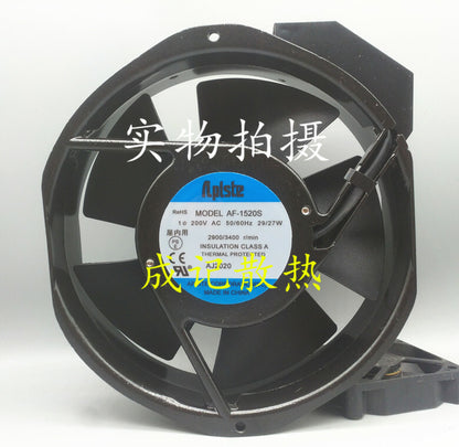 1pcs  Aplste AF-1520S AC200V 29/27W 172*150*38MM fan