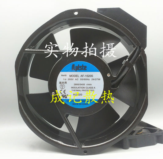 1pcs  Aplste AF-1520S AC200V 29/27W 172*150*38MM fan