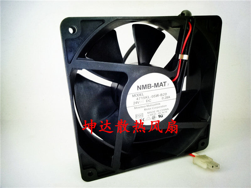 1pcs  NMB  4715KL-05W-B20 24V 0.28A 12038 2-wire inverter fan