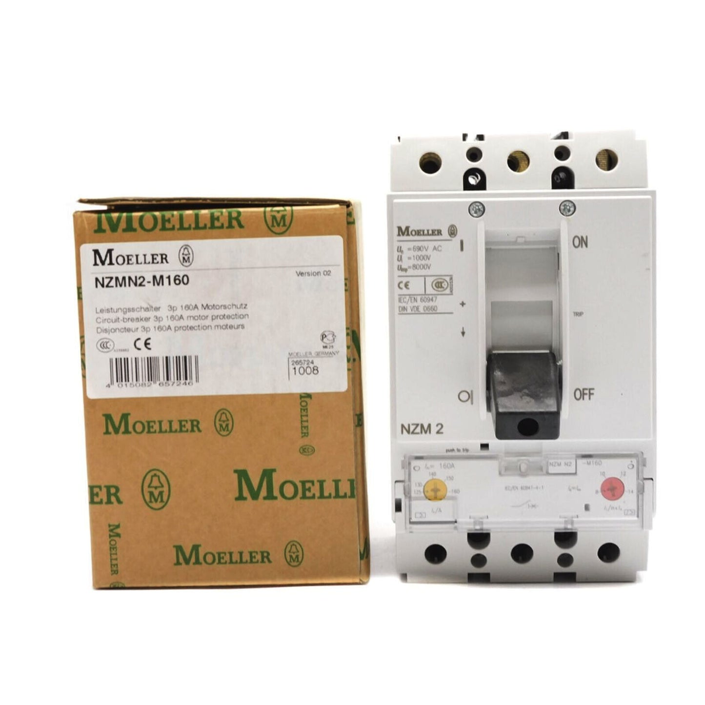 MOELLER NZMN2-M160 Circuit Breaker 3P 160A Motor Protection - MOELLER