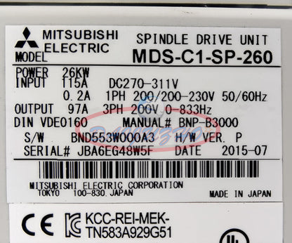 Used Mitsuboshi MDS-C1-SP-260: Affordable 1-PC Replacement Heat Pump - MITSUBISHI