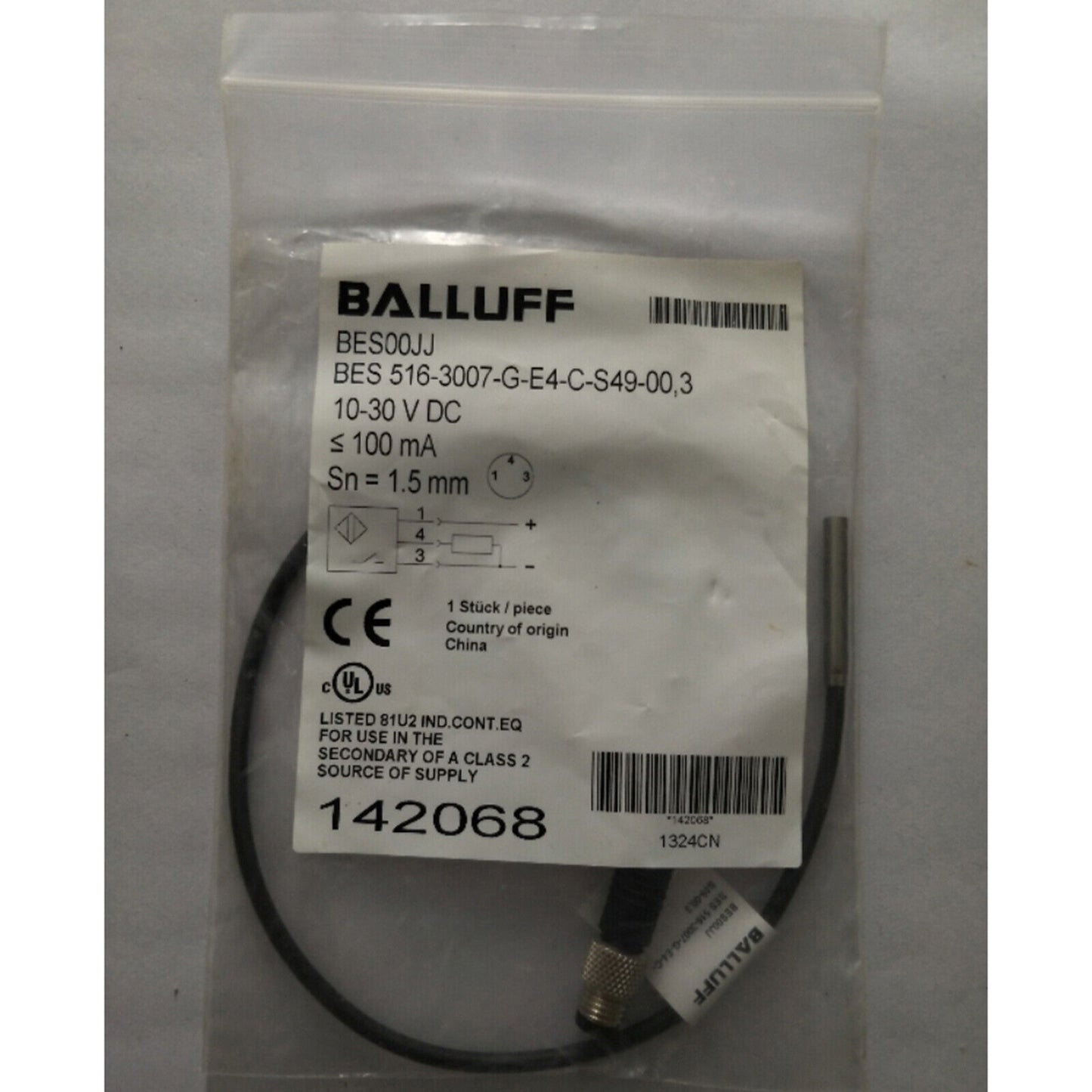 new BALLUFF Proximity sensor BES 516-3007-G-E4-C-S49-00 - BALLUFF