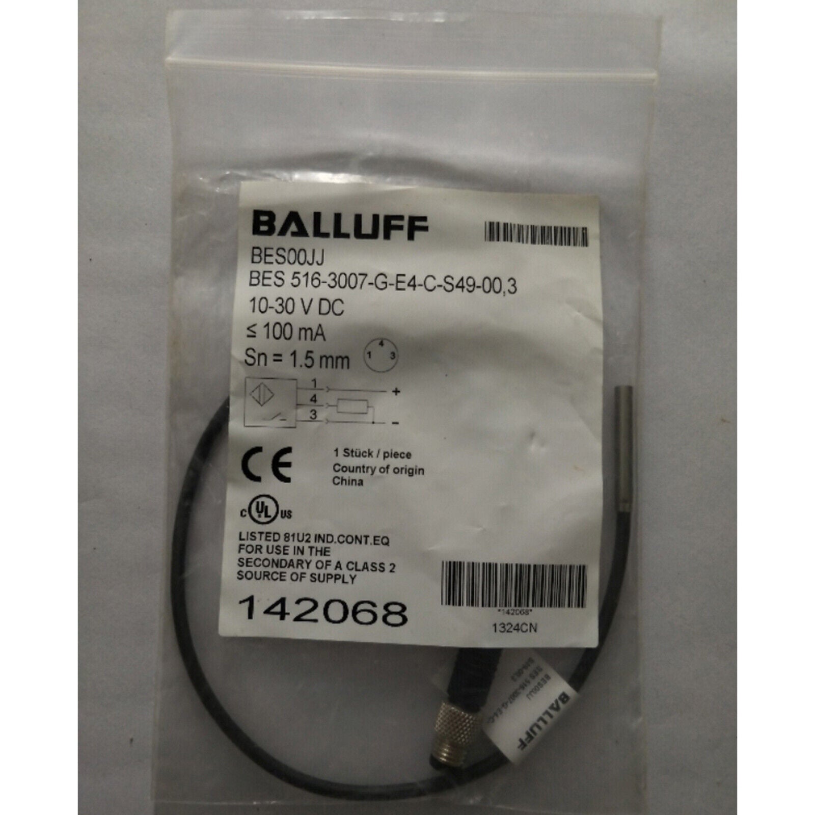 new BALLUFF Proximity sensor BES 516-3007-G-E4-C-S49-00 - BALLUFF
