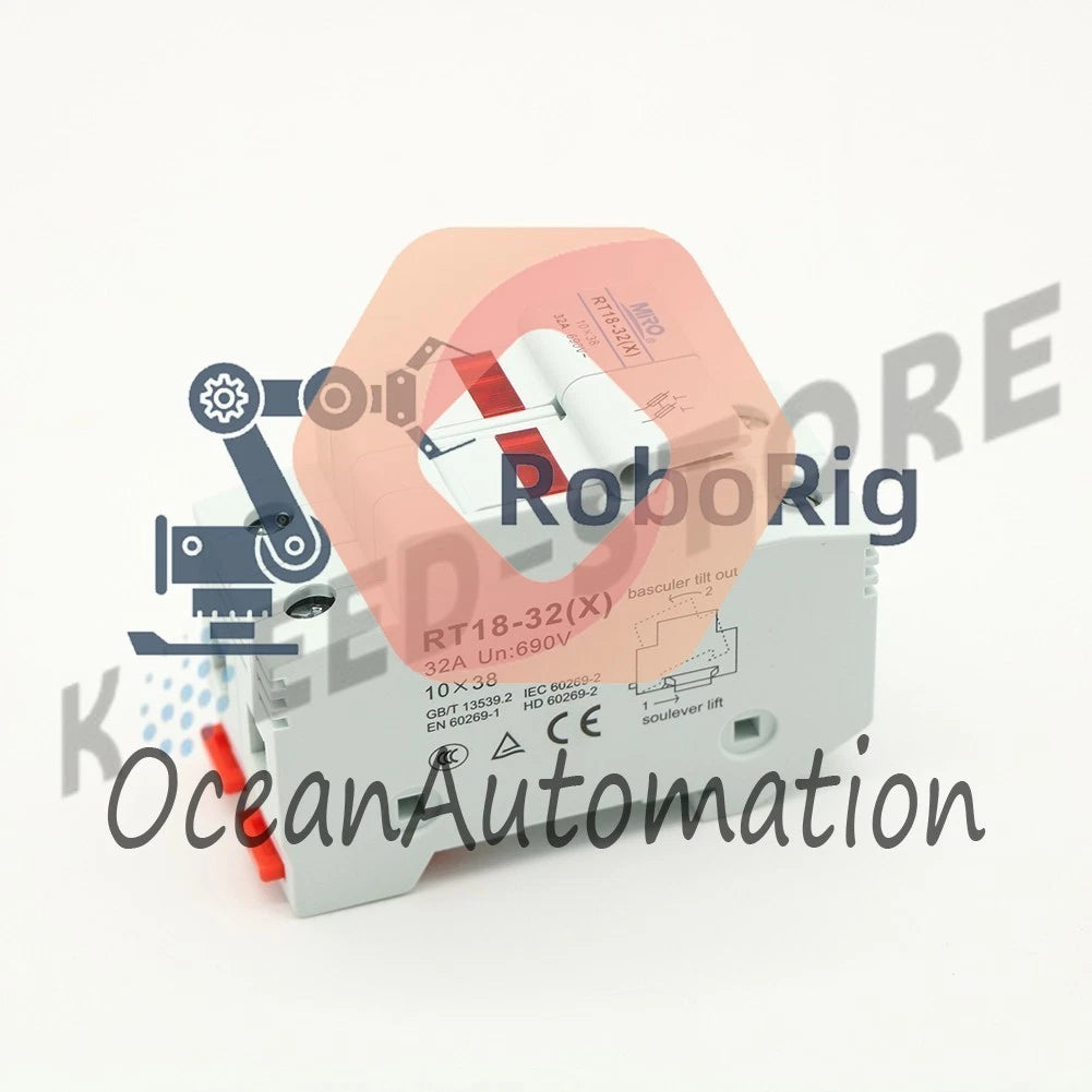 1PCS Zhrdq RT18-32(X) 2Pole 10*38 32Amp 690VAC Cylindrical Fuse Holders