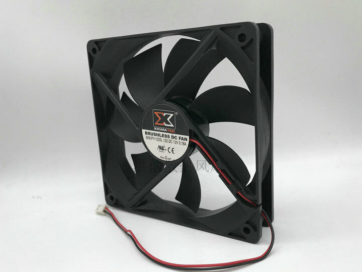 new 1 PCS XIGMATEK BRUSHLESS FAN PY-1225L12S DC 12V 0.18A 12025 12CM 2 Pin - XIGMATEK