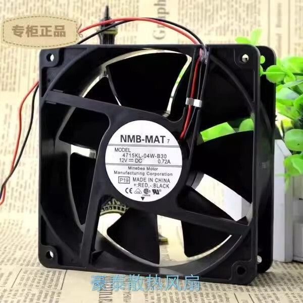 NMB 4715KL-04W-B30 12038 DC12V 0.72A 12CM 2-Wire Silent Cooling Fan