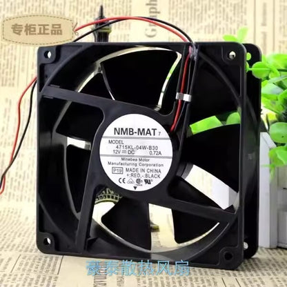 NMB 4715KL-04W-B30 12038 DC12V 0.72A 12CM 2-Wire Silent Cooling Fan