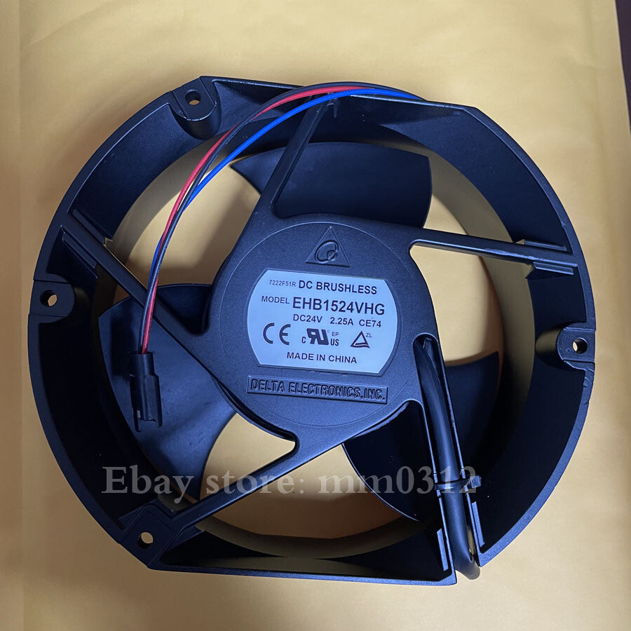 Delta EHB1524VHG 17CM 17050 24V 2.25A 24V 3-wire large air volume inverter fan