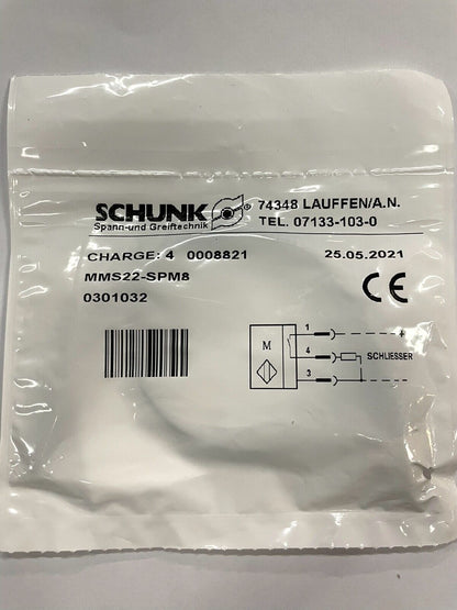 SCHUNK Magnetic Sensor MMS22-SPM8 - High Sensitivity Magnetic Field Detection - SCHUNK