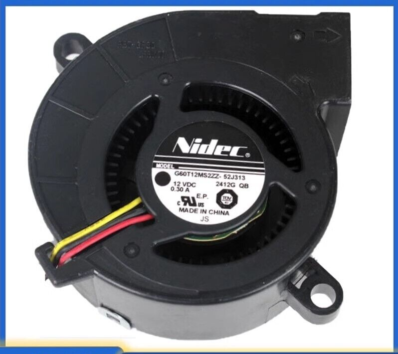 NIDEC G60T12MS2ZZ-52J313 12V 0.3A 6025 6cm Turbo Projector Cooling Fan