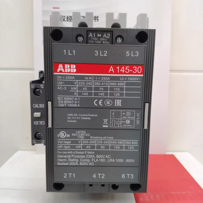 new 1 pcs ABB AC contactor A145-30-11 AC220V 1NO 1NC