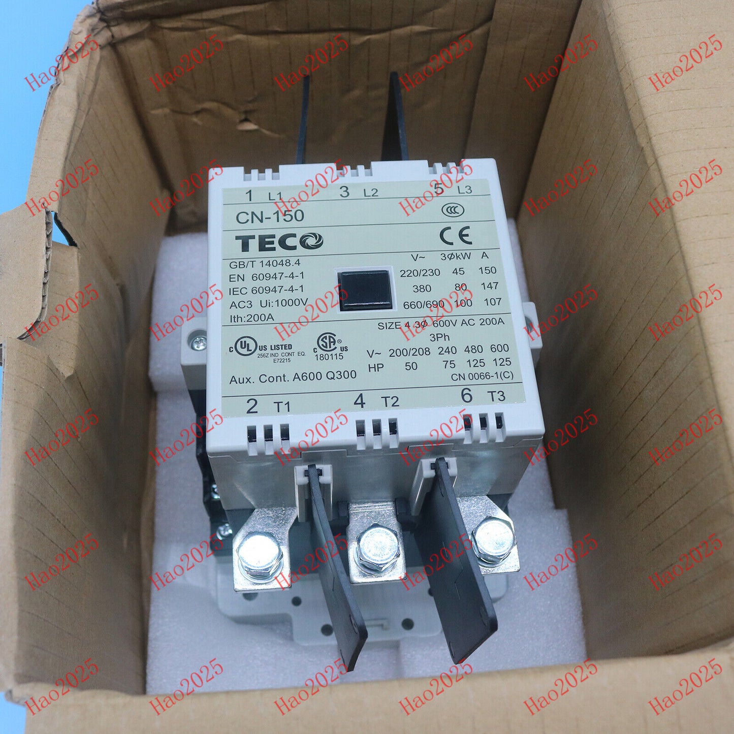 new CN-150 220V For Teco Contactor - TECO