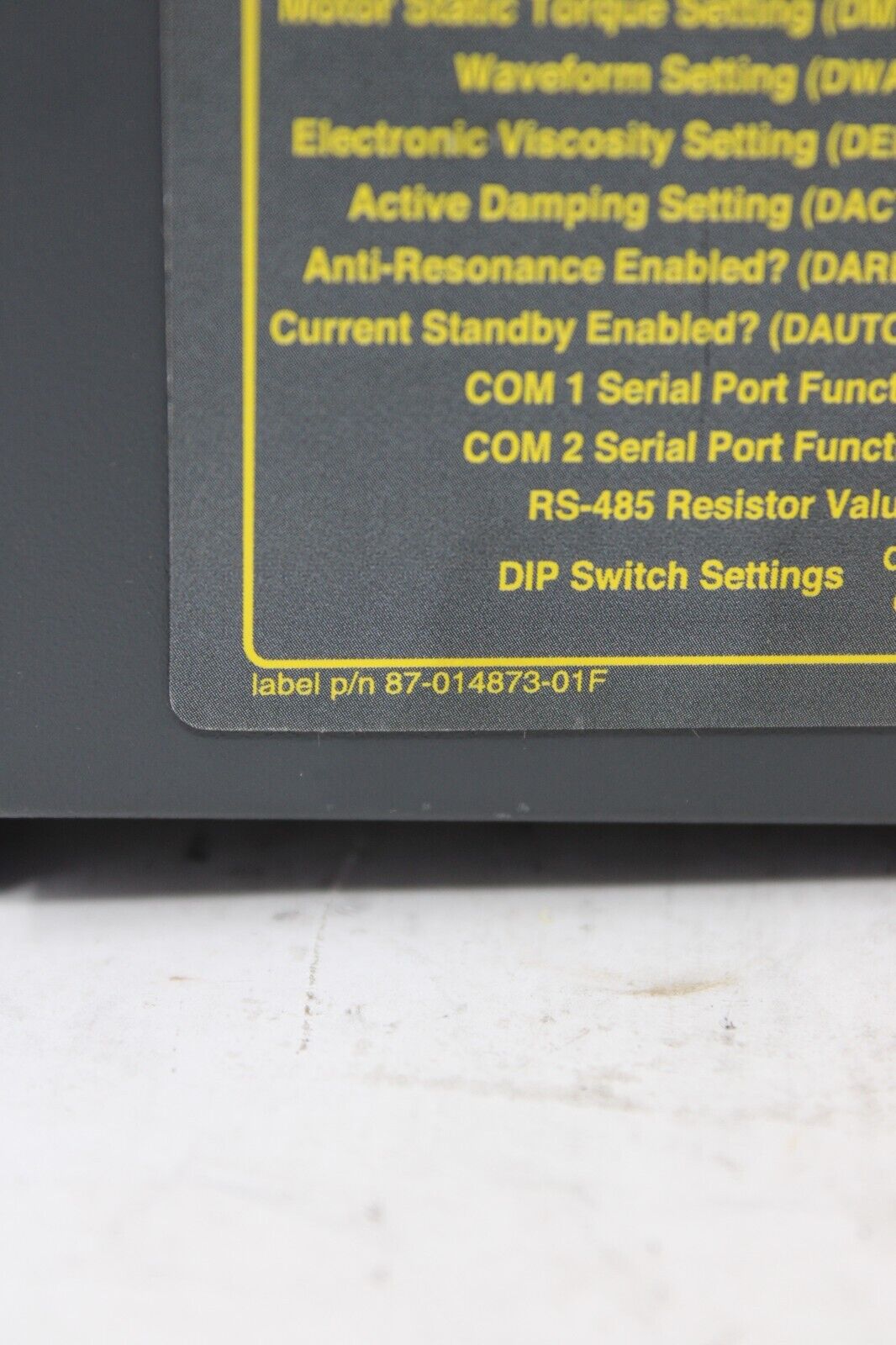 used Parker 87-014873-01F Compumotor Drive - PARKER