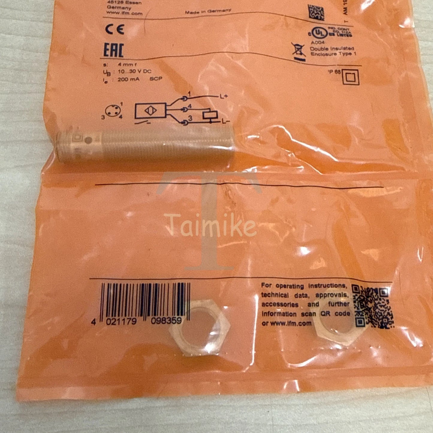 ! IFM IF5775 Inductive Proximity Sensor IFK3004BBPKG/US-104