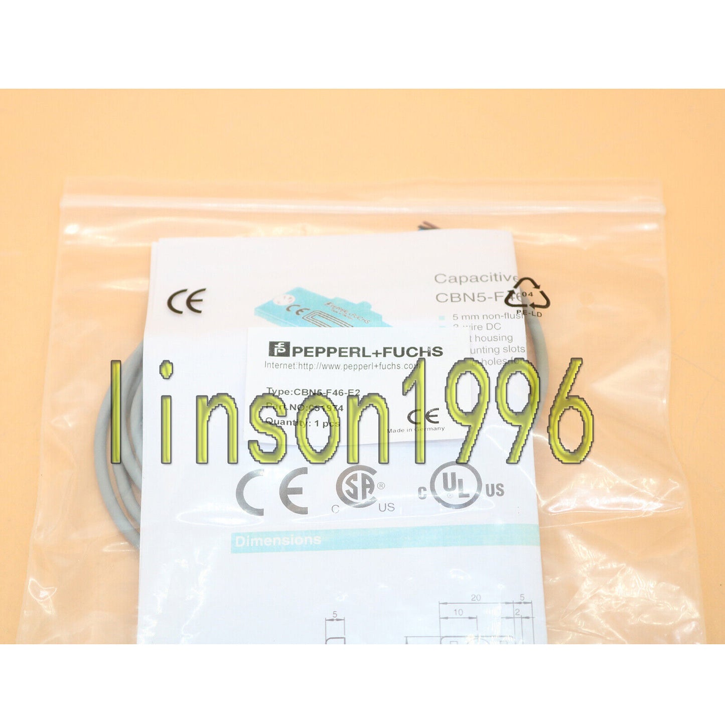 CBN5-F46-E2 capacitive proximity switch sensor - PEPPERL+FUCHS