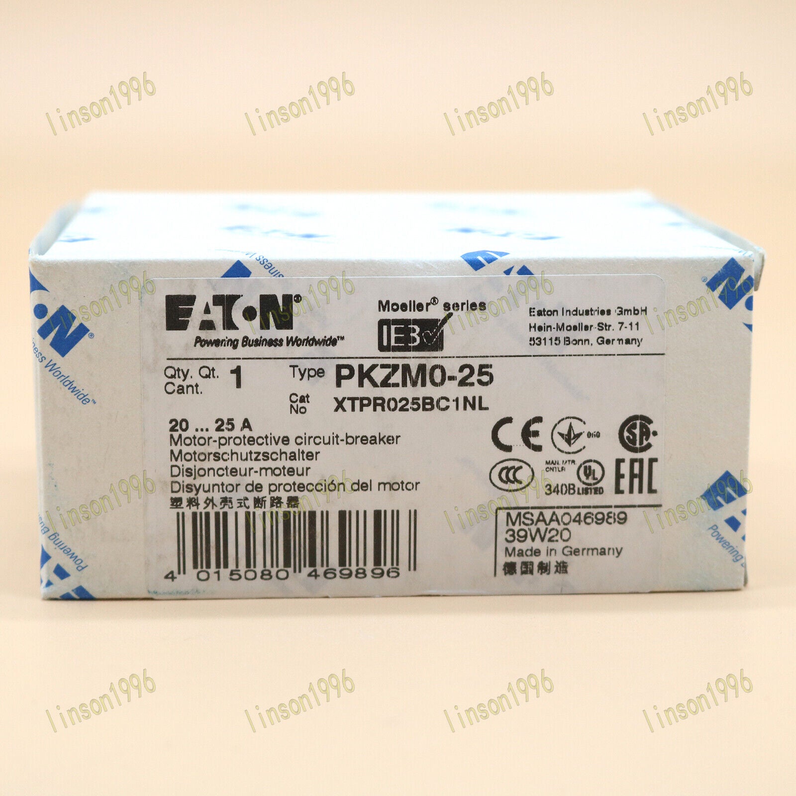 new ONE  Eaton Moeller PKZM0-25 25A Magnetic Circuit Breaker SPOT STOCK Eaton