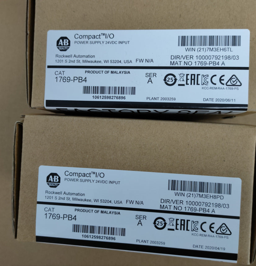 New Factory Sealed AB 1769-PB4 SER A CompactLogix Power Supply Module - COMPACTLOGIX