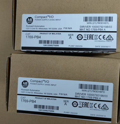 New Factory Sealed AB 1769-PB4 SER A CompactLogix Power Supply Module - COMPACTLOGIX