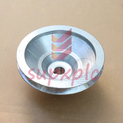 OD 130mm, 4 Step Pulley 16mm Bore for 1/2" = 12.7mm Belt width - Cast Aluminum