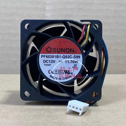 SUNON PF60381B1-Q02C-S99 6038 12V 11.76W 4-pin cooling fan