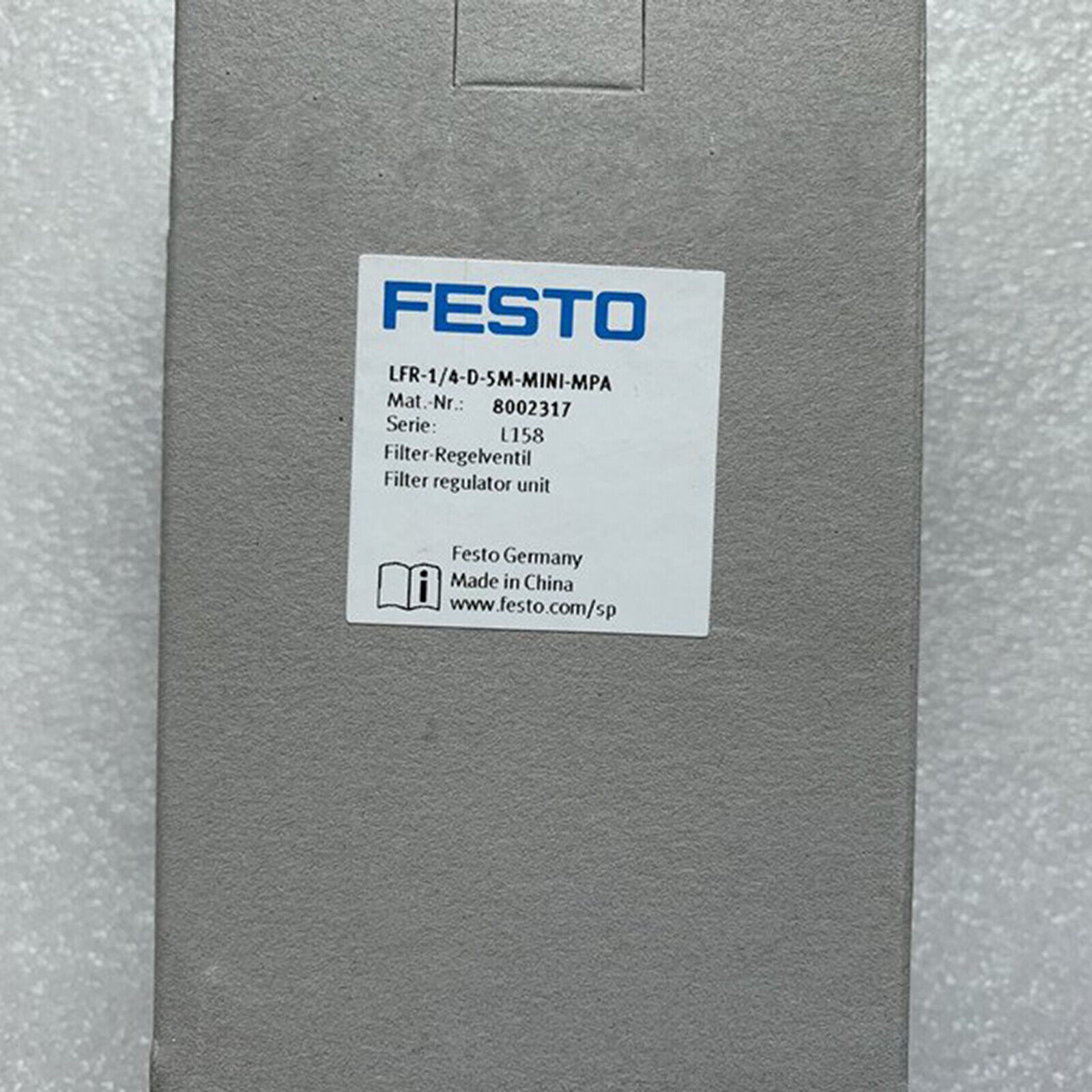FESTO Regulator LFR-1/4-D-5M-MINI-MPA 8002317 SHIP - FESTO