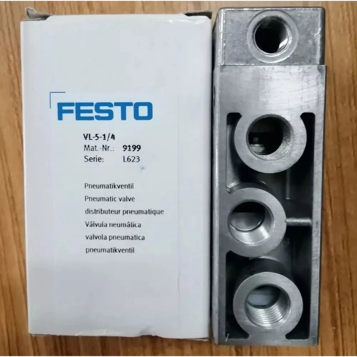 Festo 9199 VL-5-1/4 Pneumatic Valve #E