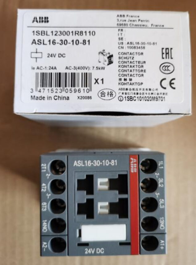 ABB DC Contactor ASL16-30-10-81 24VDC, Fast Delivery, One-Year Warranty - ABB