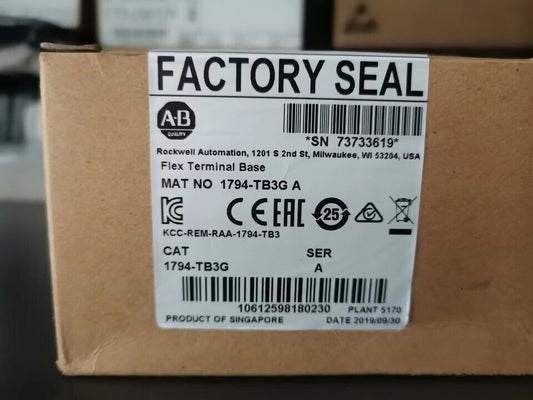 Factory Sealed AB 1794-TB3G Flex Terminal Base Module - SEMTECH PRODUCTS