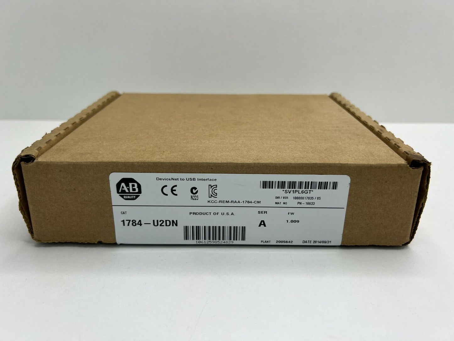 Surplus Sealed AB 1784-U2DN USB-to-DeviceNet Adapter, 2ft Cable - SURPLUS SEALED
