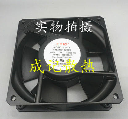 1pcs ETRI 125XR0182000 115V 120*120*38mm fan