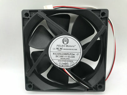 1pcs  PELKO MOTORS R1225L24BPLP2w -7 DC24V 0.12A 12CM fan 2pin