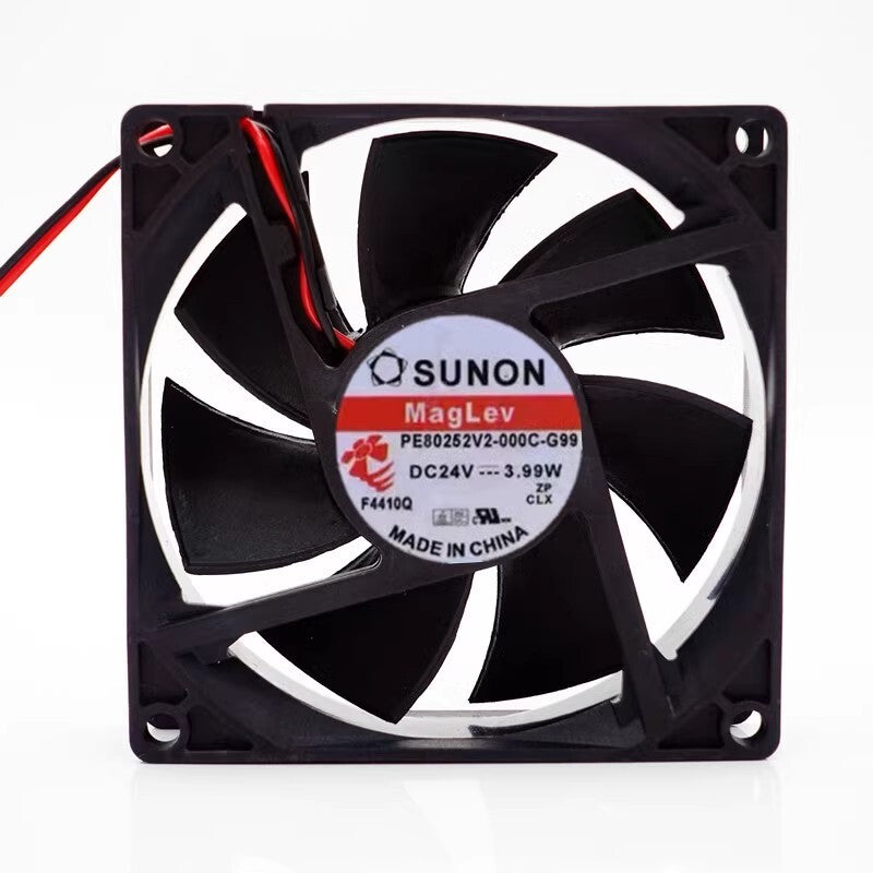 SUNON PE80252V2-000C-G99 8025 DC24V 3.99W 2-Wire Silent Cooling Fan