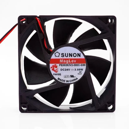 SUNON PE80252V2-000C-G99 8025 DC24V 3.99W 2-Wire Silent Cooling Fan