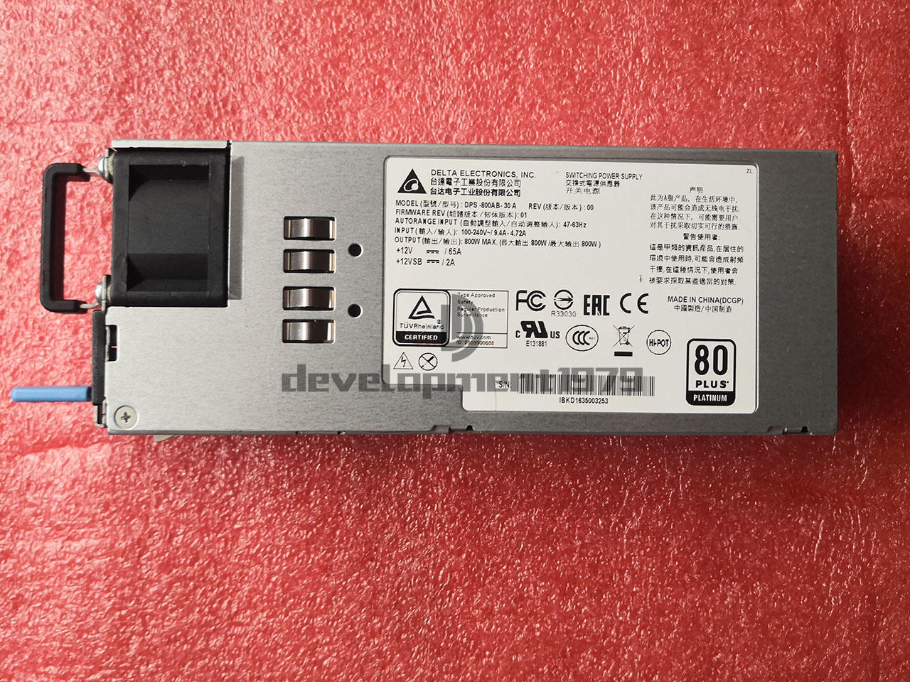 used 1PC Redundant Power Supply Delta DPS-800AB-30 A 2U 800W