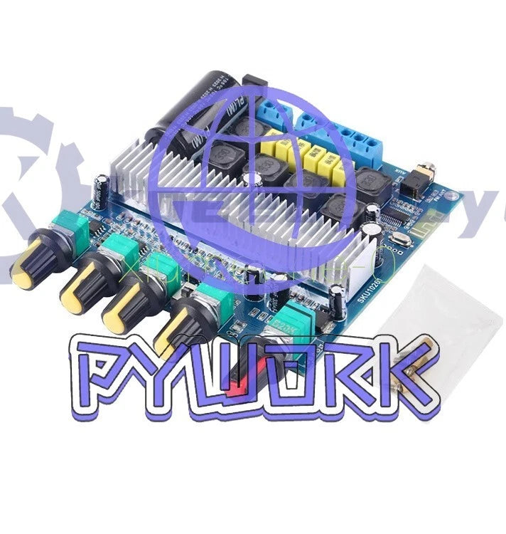 DC 12-24V Bluetooth 5.0 TPA3116D2 Digital Audio Amplifier Board 100W+50W+50W