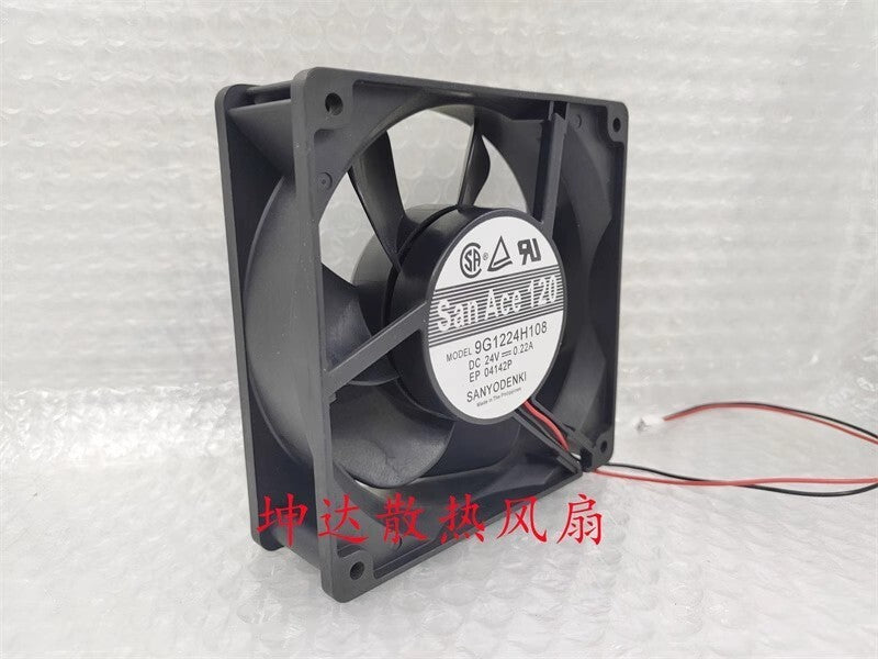 San Ace 120 9G1224H108 DC24V 0.22A 12CM 2-Wire Inverter Cooling Fan