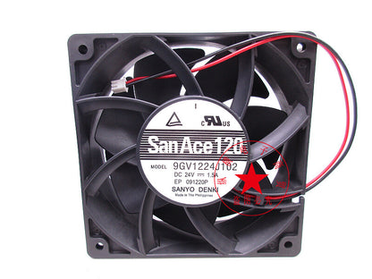 Sanyo 9GV1224J102 12038 12CM 24V 1.5A 2-wire inverter cooling fan