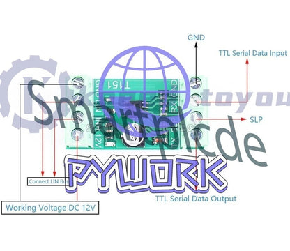 TJA1020 TTL UART to LIN Bus Converter Data Analyzer K_LINE Date Bus Module 1PC