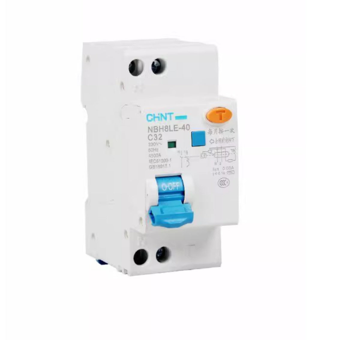 Chint NBH8LE Series NBH8LE-40 Air-Switch Circuit Breaker Type C