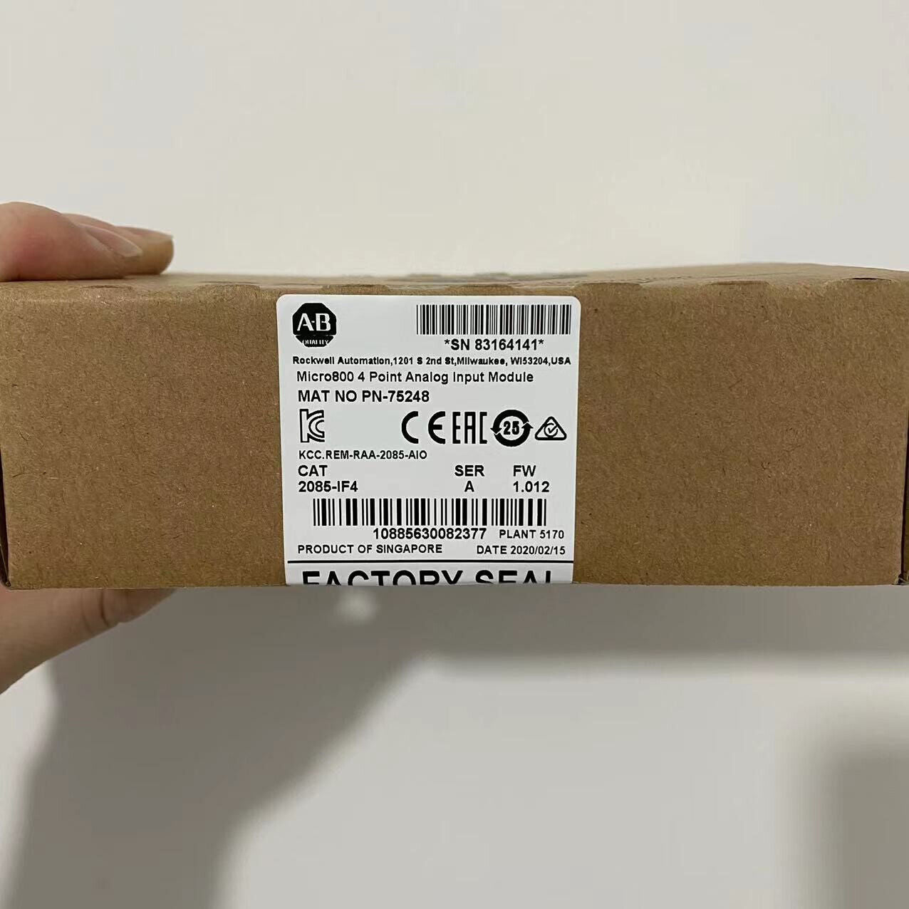 Micro800 4 PT Analog Input Module 2085IF4 - MICROCHIP