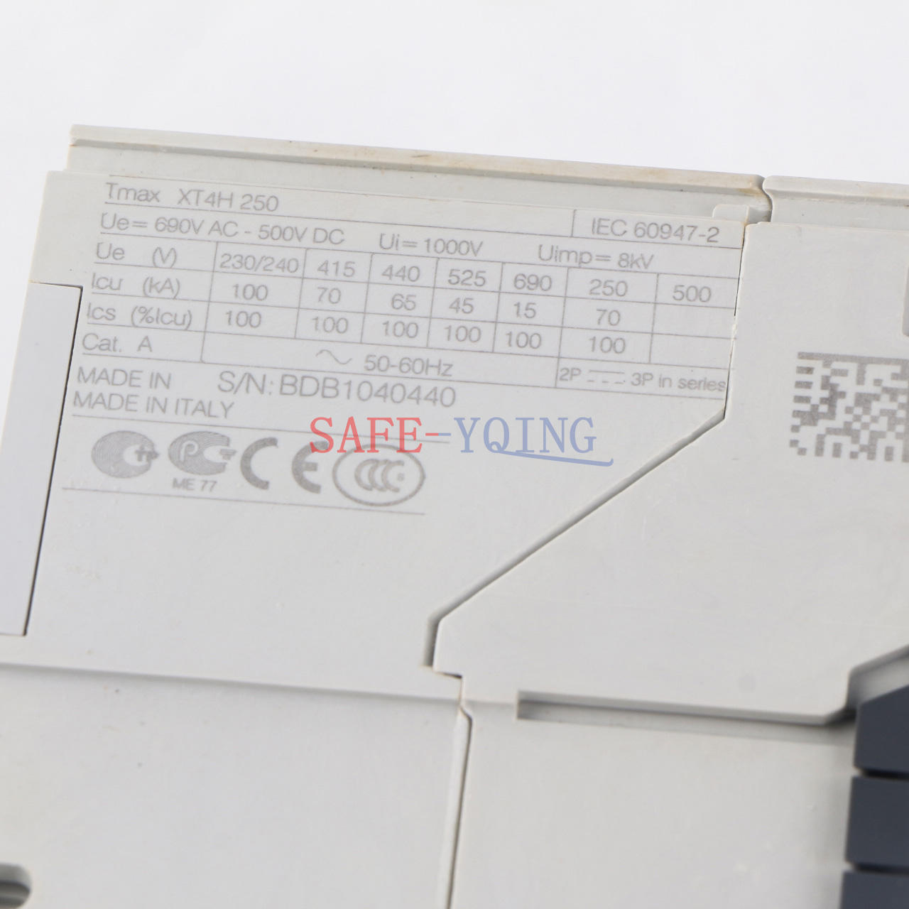 new ONE ABB SACE TMAX XT4H250 3P Electric Circuit Breaker - ABB