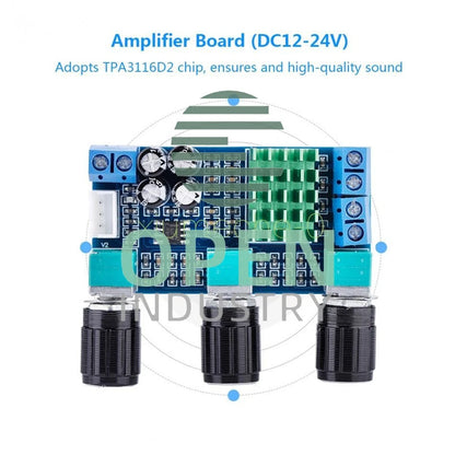 DC 12V~24V 2x80W TPA3116D2 Dual-Channel Stereo Digital Power Amplifier AMP Board