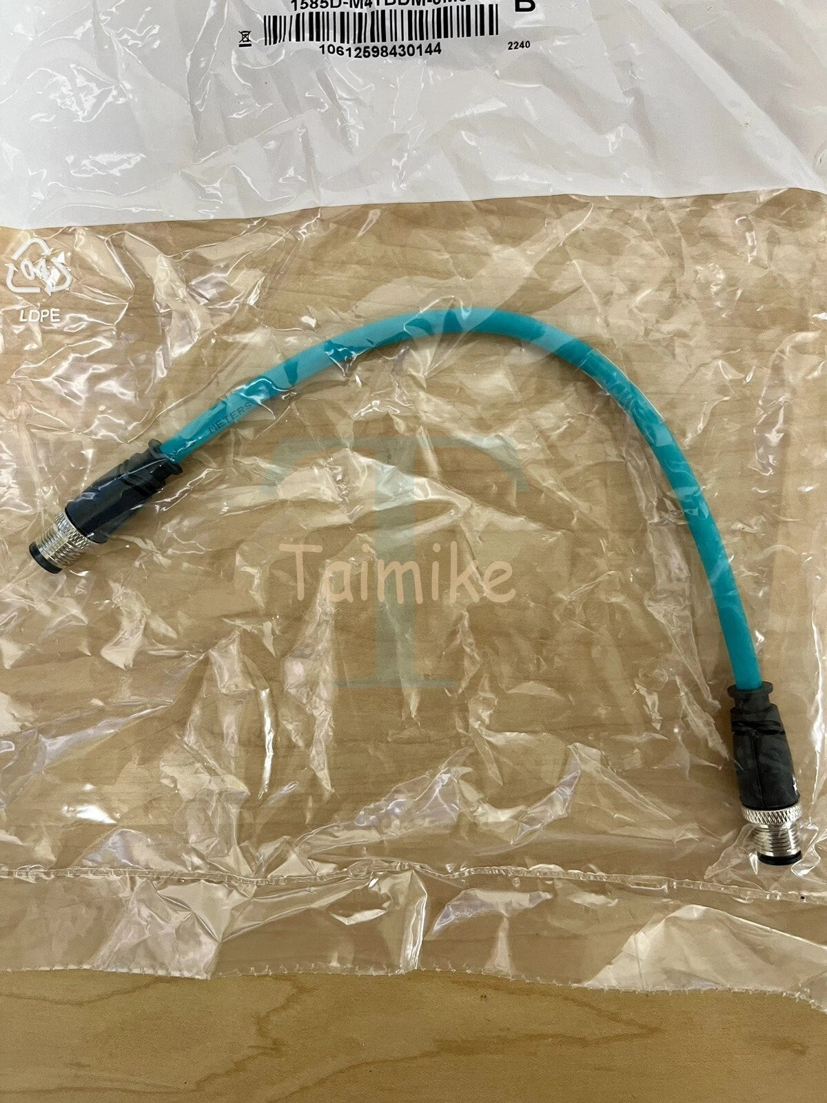 ! Allen-Bradley AB 1585D-M4TBDM-0M3 M12 Ethernet Patchcord 0.3 M - 270573