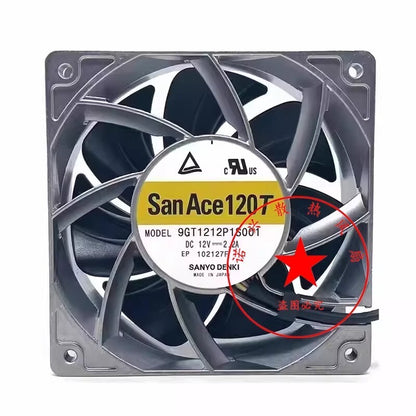 Sanyo 9GT1212P1S001 12038 DC12V 2.2A 12CM Metal Cooling Fan