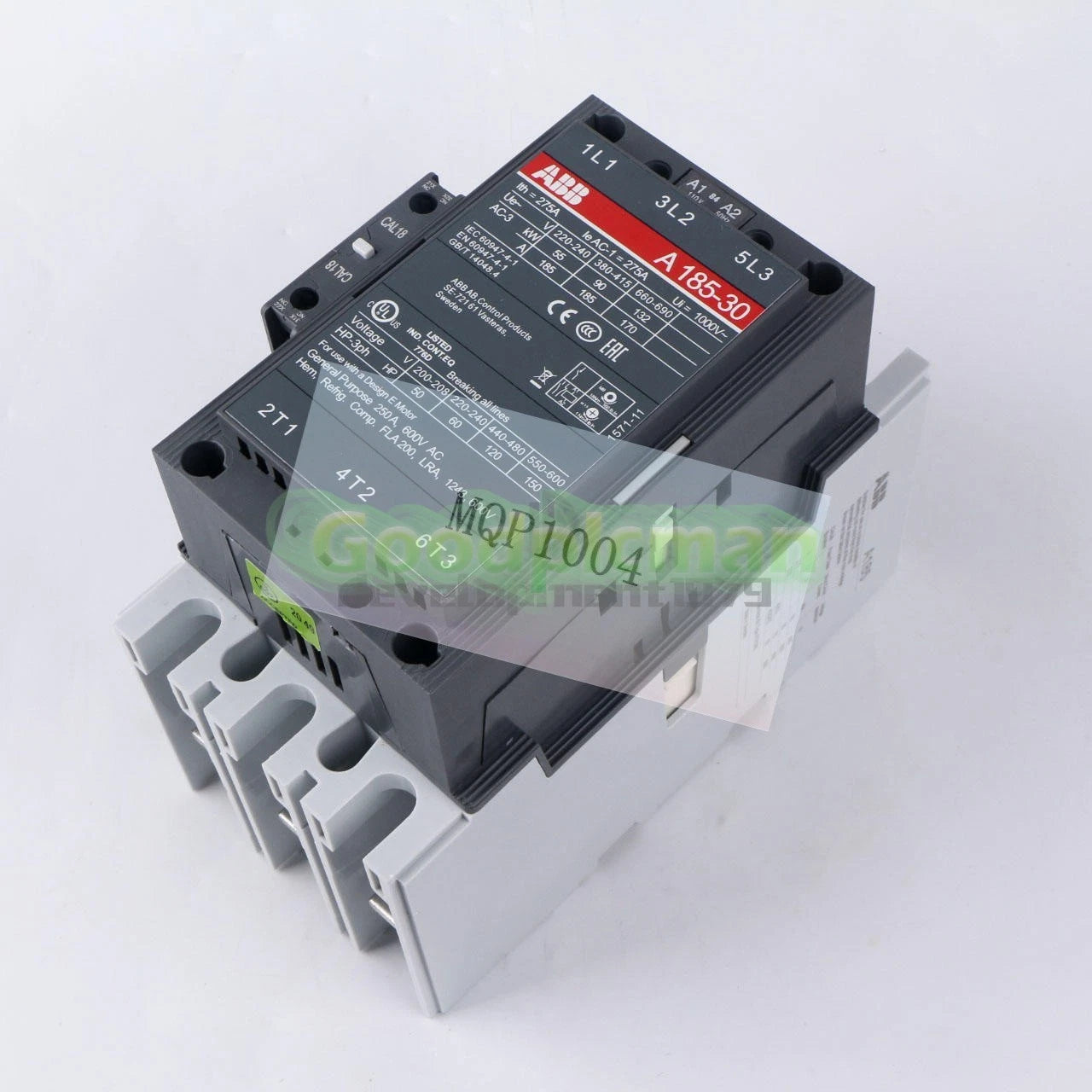 1x ABB Contactor AC Contactor A185-30-11 185A 110V