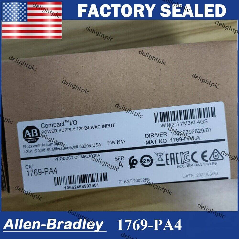 New Genuine In Box 1769-PA4 Allen-Bradley CompactLogix Power Supply Module - ALLEN-BRADLEY