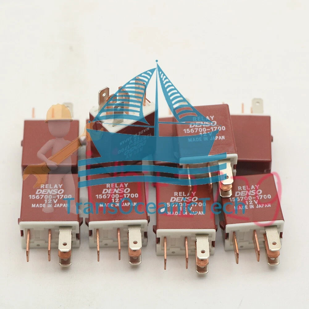 10Pcs DENSO 156700-1700 Automotive Relay 12VDC 5Pin