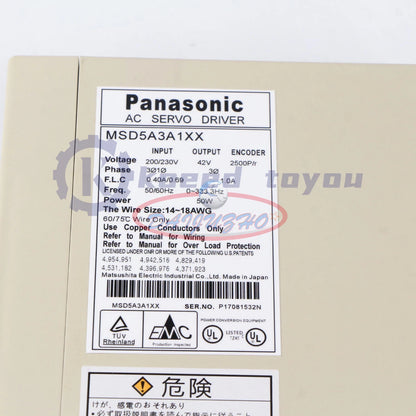 1Pcs Panasonic servo driver MSD5A3A1XX